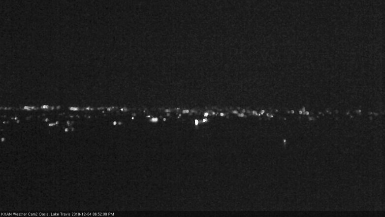 Lake Travis webcam, December 4, 2018 5:55 PM CT