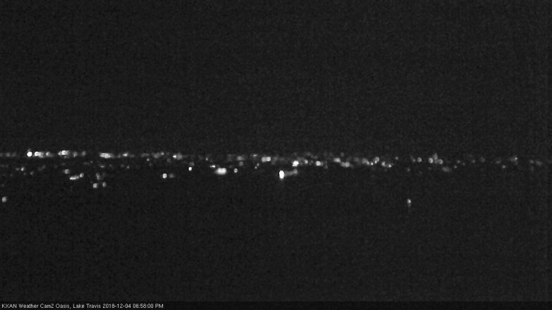 Lake Travis webcam, December 4, 2018 6:00 PM CT
