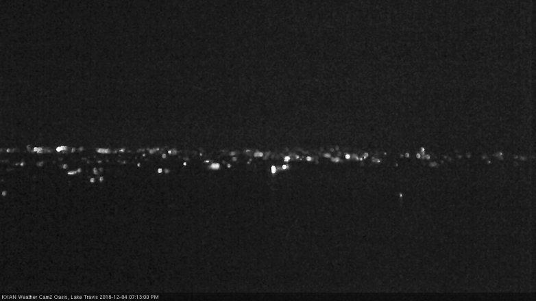 Lake Travis webcam, December 4, 2018 6:15 PM CT
