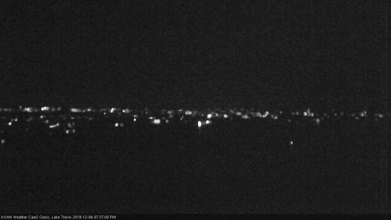 Lake Travis webcam, December 4, 2018 6:40 PM CT