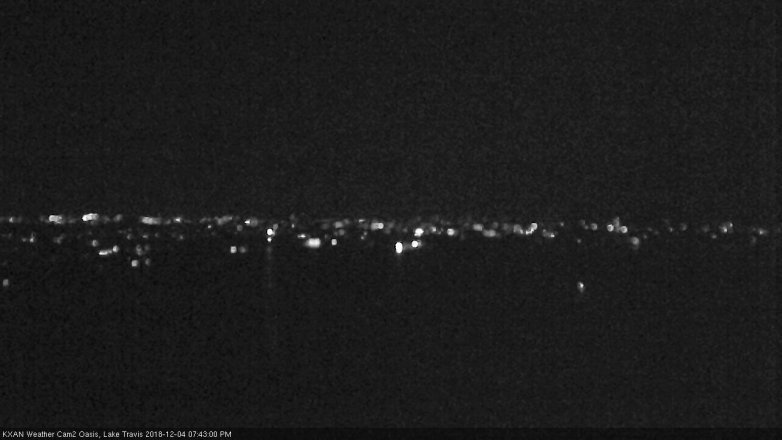 Lake Travis webcam, December 4, 2018 6:45 PM CT