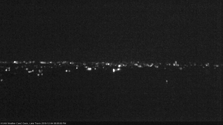 Lake Travis webcam, December 4, 2018 7:10 PM CT