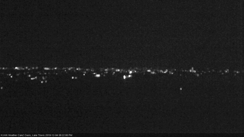 Lake Travis webcam, December 4, 2018 7:25 PM CT