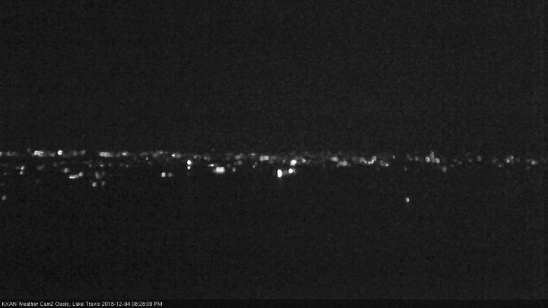 Lake Travis webcam, December 4, 2018 7:30 PM CT