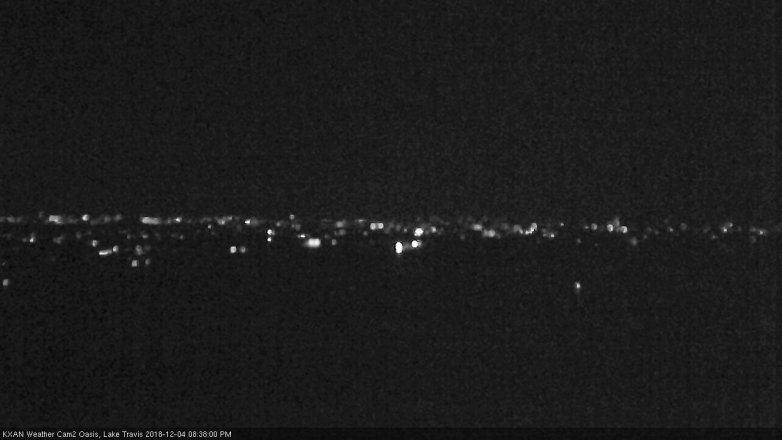 Lake Travis webcam, December 4, 2018 7:40 PM CT