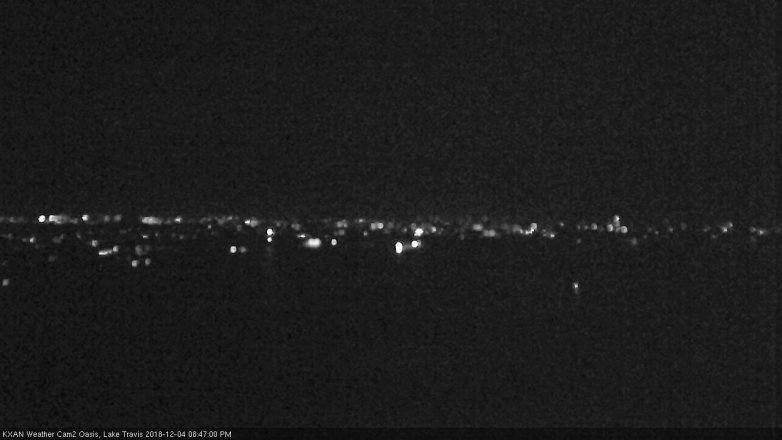 Lake Travis webcam, December 4, 2018 7:50 PM CT