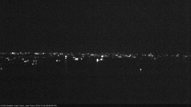 Lake Travis webcam, December 4, 2018 8:10 PM CT