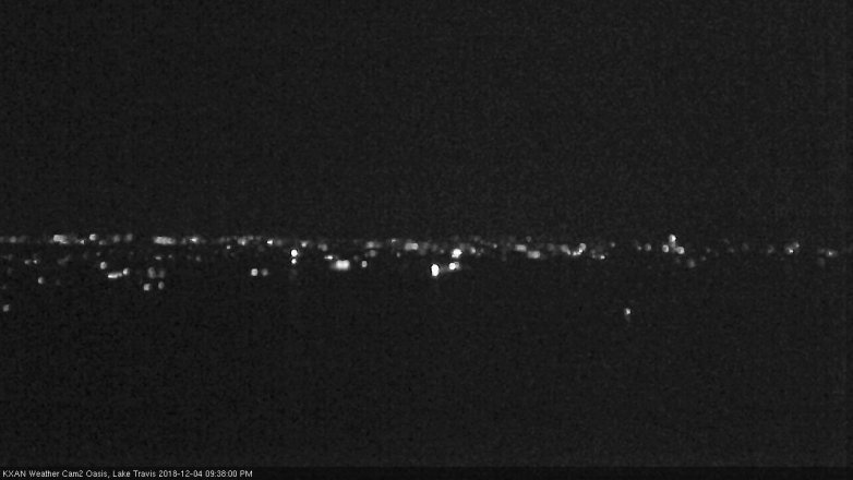 Lake Travis webcam, December 4, 2018 8:40 PM CT