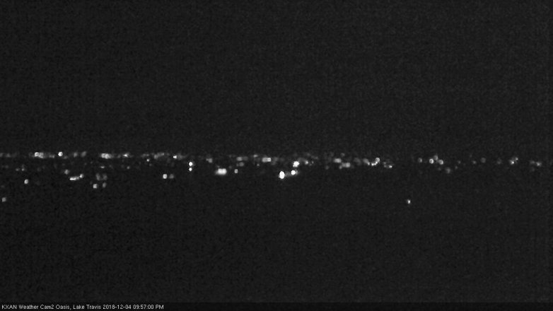 Lake Travis webcam, December 4, 2018 9:00 PM CT