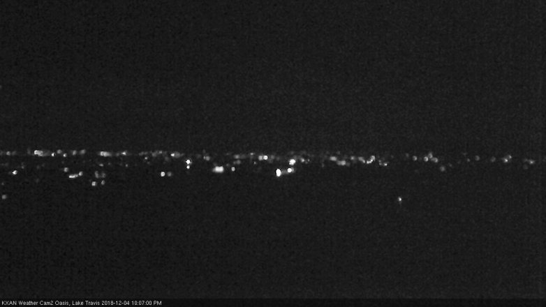 Lake Travis webcam, December 4, 2018 9:10 PM CT