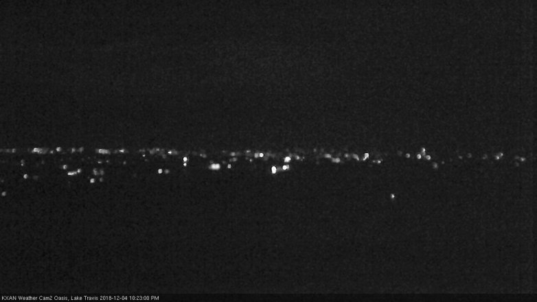 Lake Travis webcam, December 4, 2018 9:25 PM CT