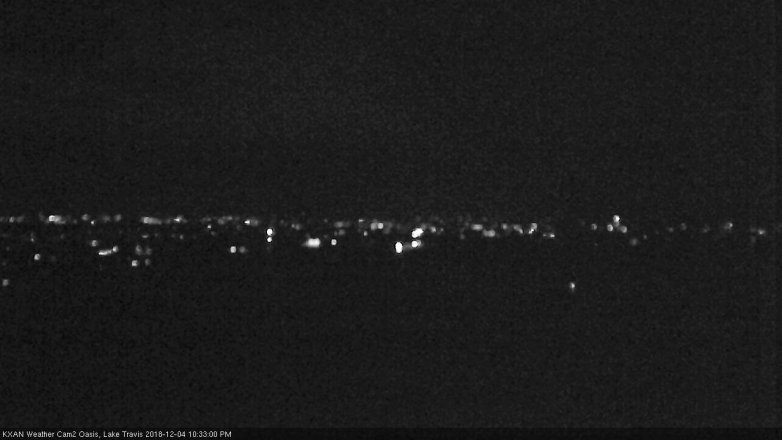 Lake Travis webcam, December 4, 2018 9:35 PM CT