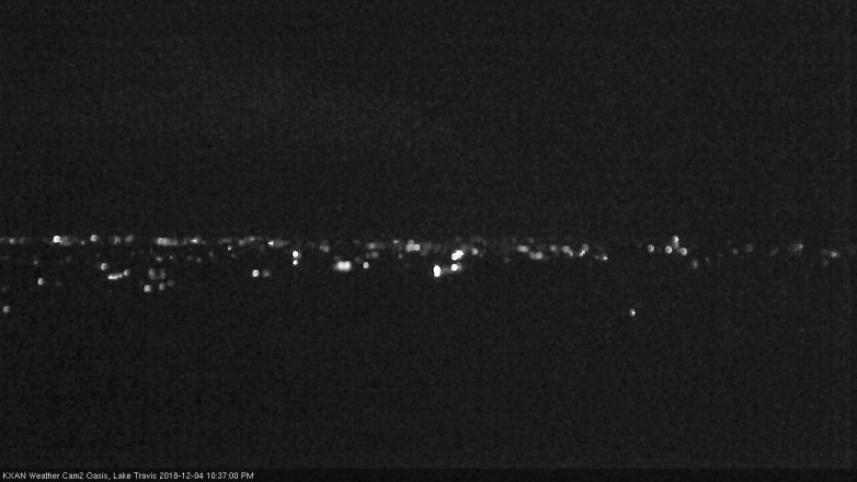 Lake Travis webcam, December 4, 2018 9:40 PM CT