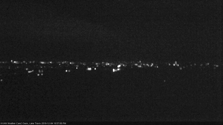 Lake Travis webcam, December 4, 2018 10:00 PM CT