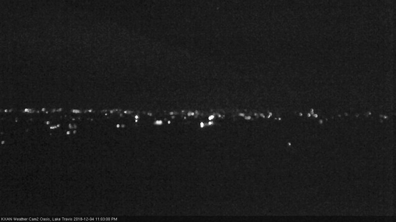 Lake Travis webcam, December 4, 2018 10:05 PM CT
