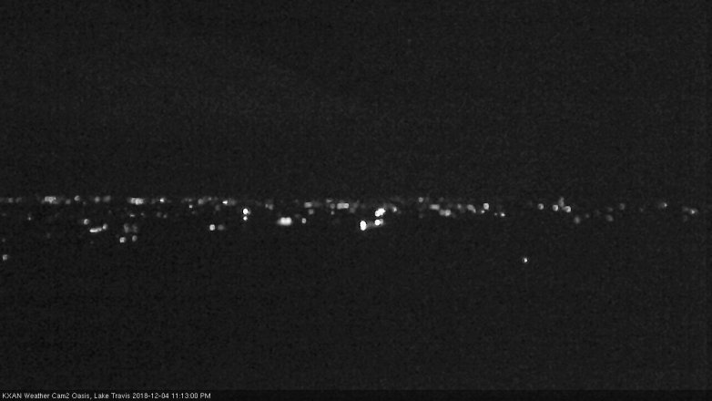Lake Travis webcam, December 4, 2018 10:15 PM CT
