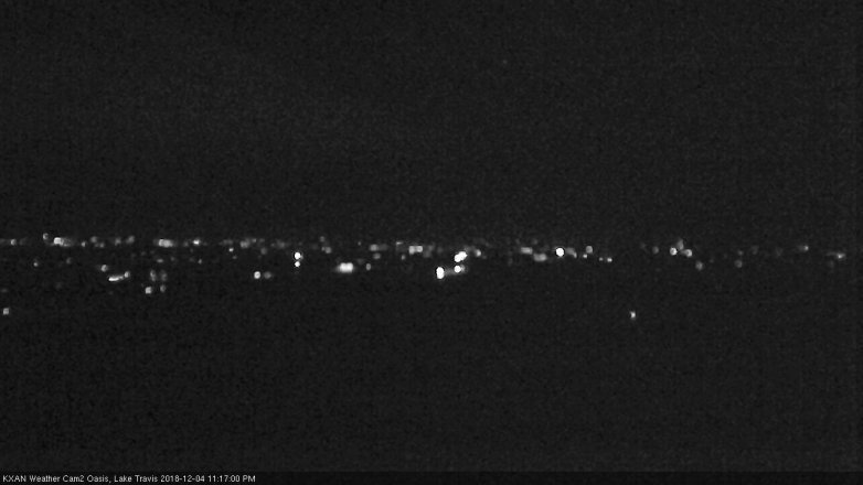 Lake Travis webcam, December 4, 2018 10:20 PM CT