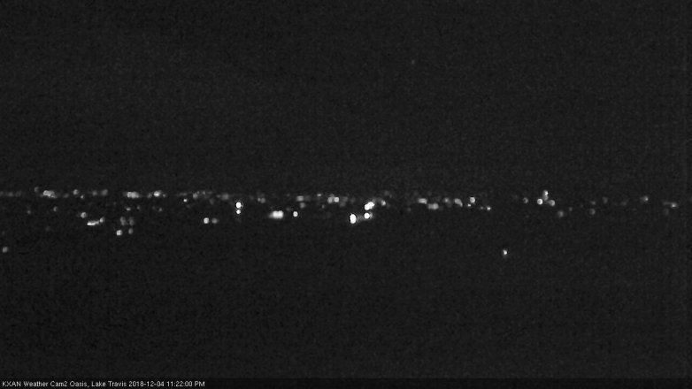 Lake Travis webcam, December 4, 2018 10:25 PM CT