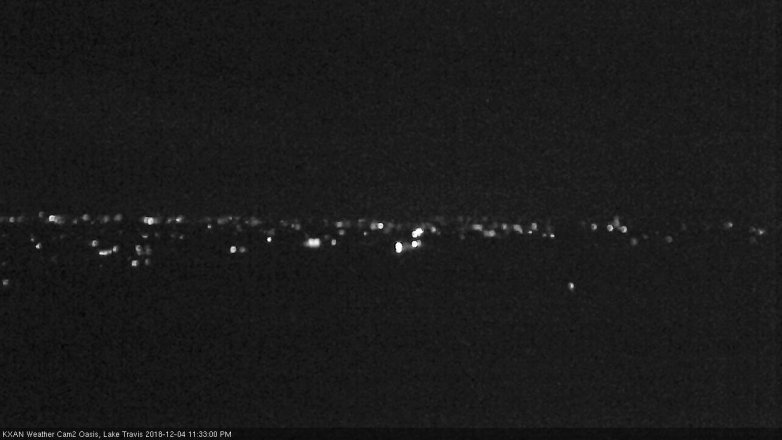 Lake Travis webcam, December 4, 2018 10:35 PM CT