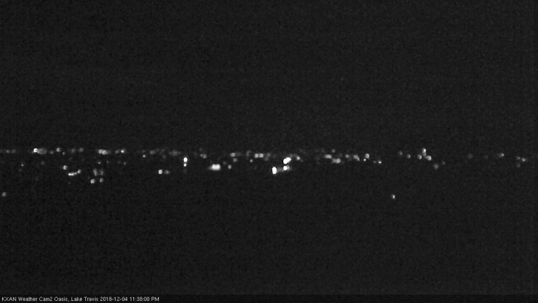 Lake Travis webcam, December 4, 2018 10:40 PM CT