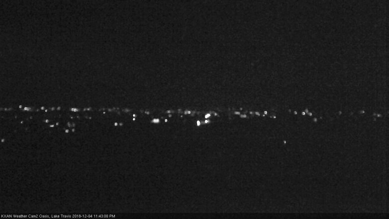 Lake Travis webcam, December 4, 2018 10:45 PM CT