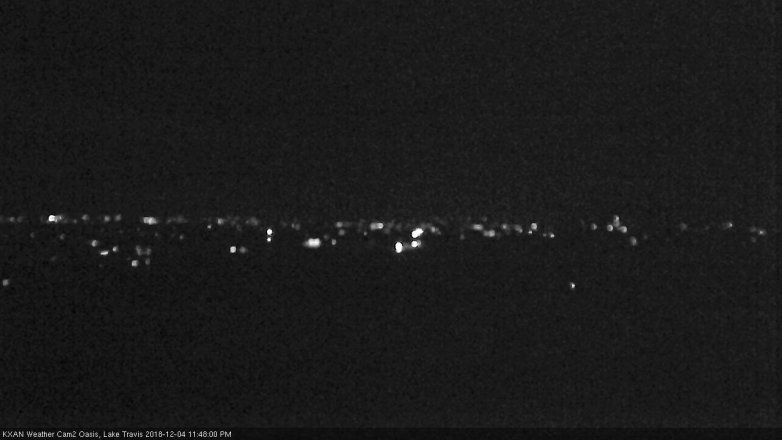 Lake Travis webcam, December 4, 2018 10:50 PM CT
