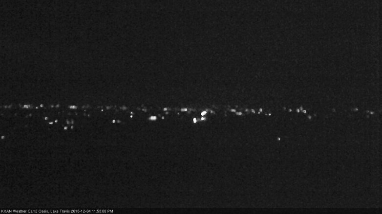 Lake Travis webcam, December 4, 2018 10:55 PM CT