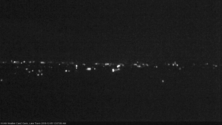 Lake Travis webcam, December 4, 2018 11:10 PM CT