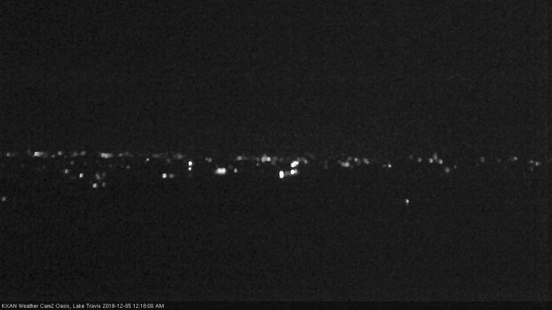 Lake Travis webcam, December 4, 2018 11:20 PM CT