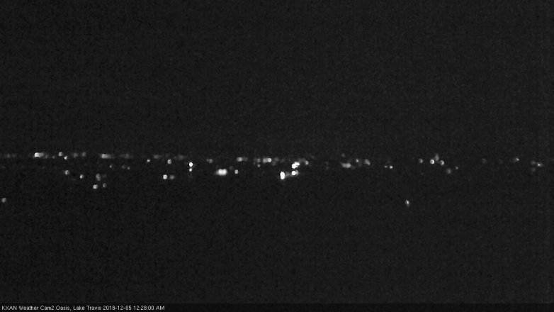 Lake Travis webcam, December 4, 2018 11:30 PM CT