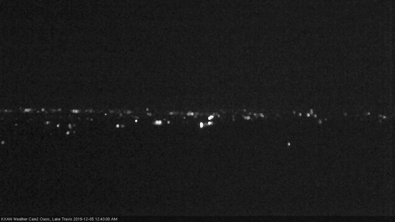 Lake Travis webcam, December 4, 2018 11:45 PM CT