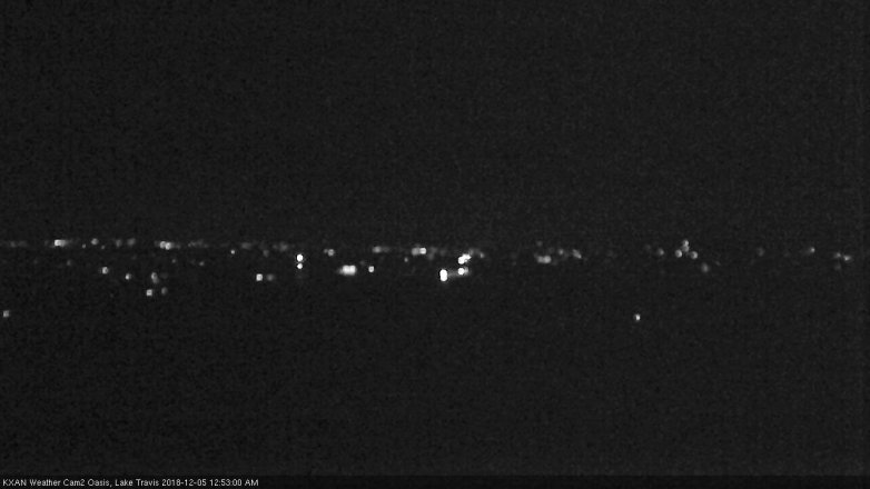 Lake Travis webcam, December 4, 2018 11:55 PM CT