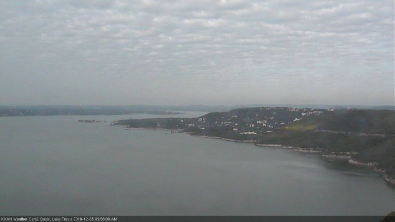 Lake Travis webcam, December 5, 2018 9:00 AM CT