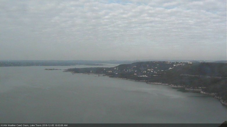 Lake Travis webcam, December 5, 2018 9:05 AM CT