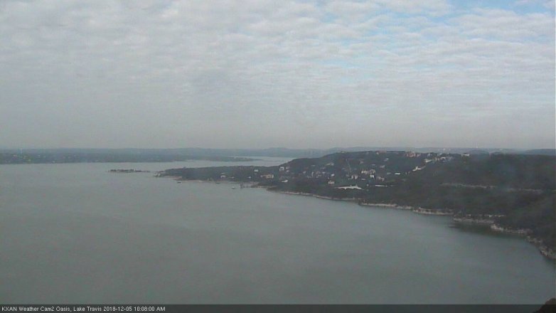 Lake Travis webcam, December 5, 2018 9:10 AM CT