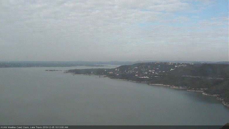 Lake Travis webcam, December 5, 2018 9:15 AM CT