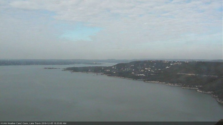 Lake Travis webcam, December 5, 2018 9:35 AM CT