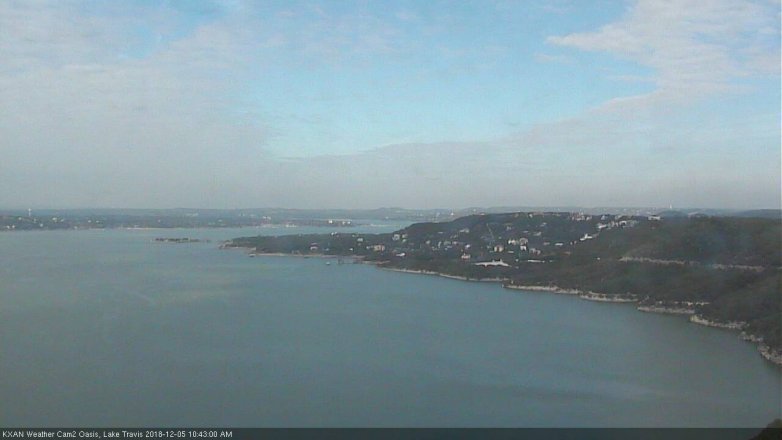 Lake Travis webcam, December 5, 2018 9:45 AM CT