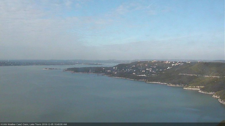Lake Travis webcam, December 5, 2018 9:50 AM CT