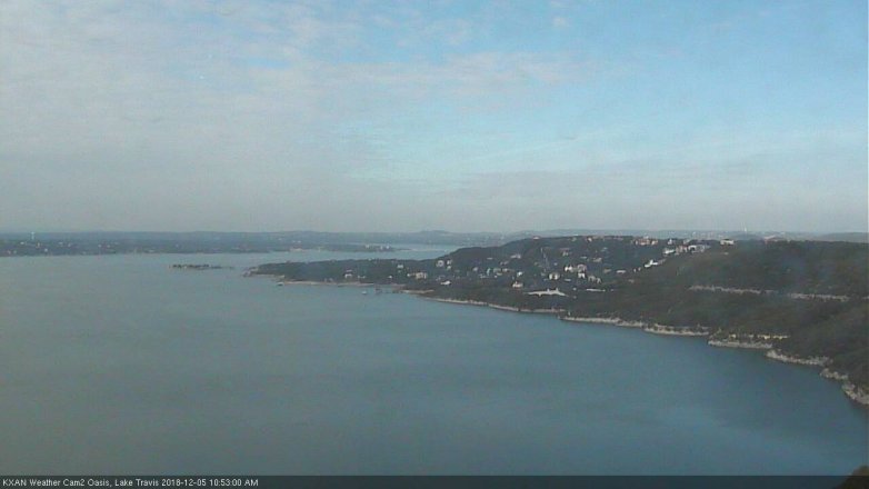 Lake Travis webcam, December 5, 2018 9:55 AM CT