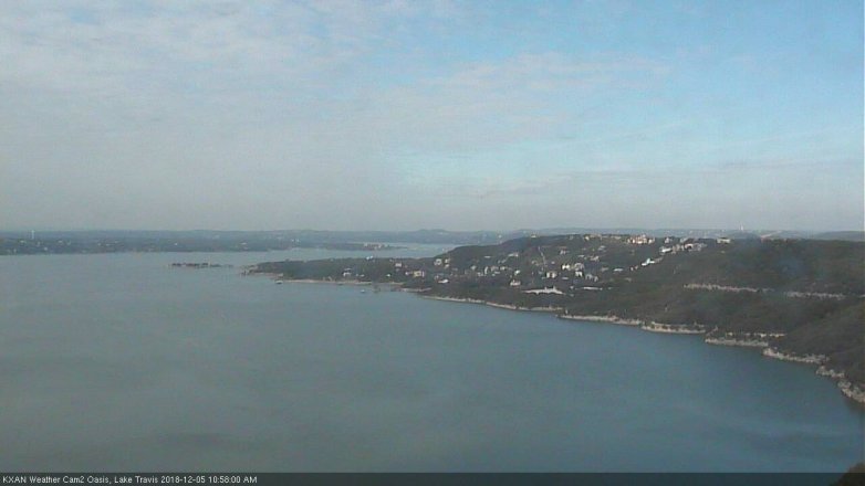 Lake Travis webcam, December 5, 2018 10:00 AM CT