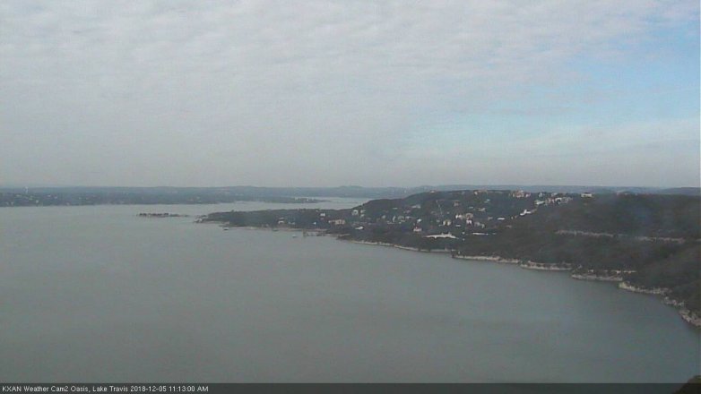 Lake Travis webcam, December 5, 2018 10:15 AM CT