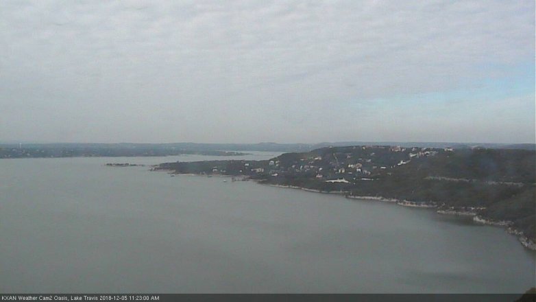 Lake Travis webcam, December 5, 2018 10:25 AM CT