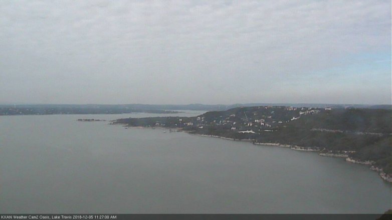 Lake Travis webcam, December 5, 2018 10:30 AM CT