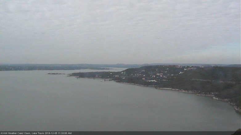 Lake Travis webcam, December 5, 2018 10:35 AM CT