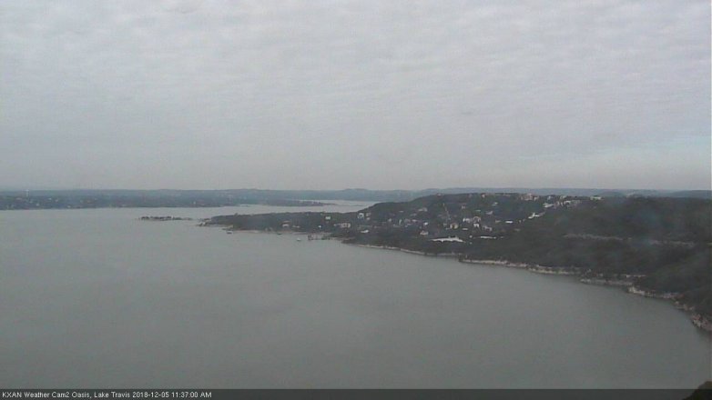 Lake Travis webcam, December 5, 2018 10:40 AM CT