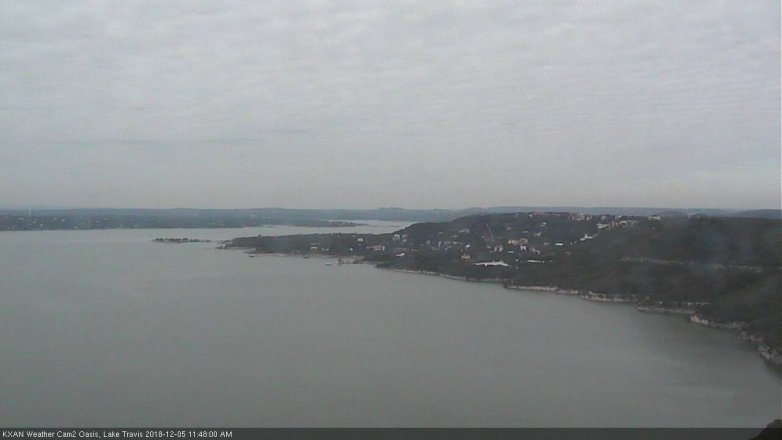 Lake Travis webcam, December 5, 2018 10:50 AM CT
