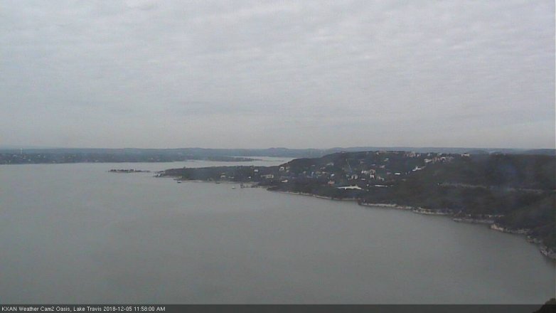 Lake Travis webcam, December 5, 2018 11:00 AM CT