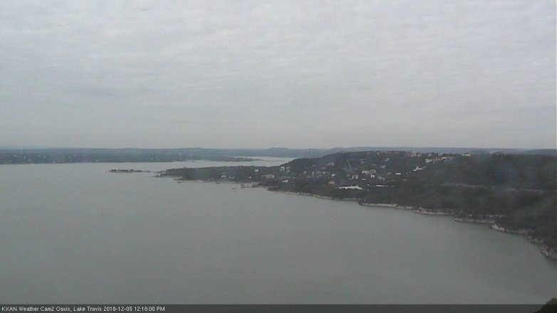 Lake Travis webcam, December 5, 2018 11:20 AM CT