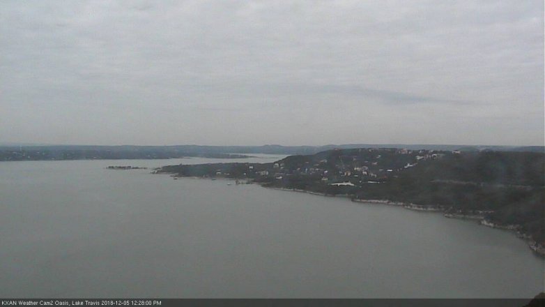 Lake Travis webcam, December 5, 2018 11:30 AM CT